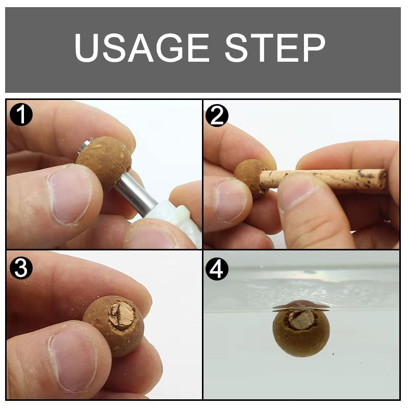 Boilies Zig 6mm y 8mm – Palo de corcho y aparejo Chod para carpa - imagen 2