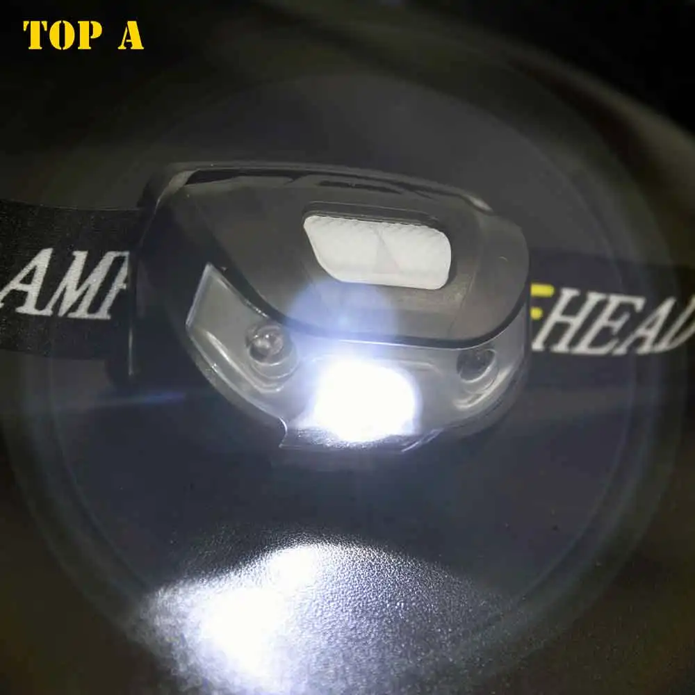 Frontal LED recargable con sensor para pesca nocturna