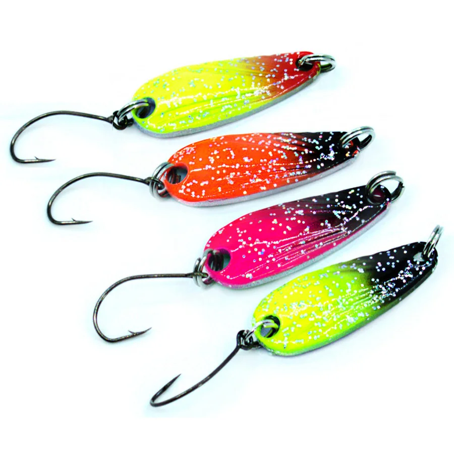 Spinnerbait de cucharas giratorias para trucha y lubina
