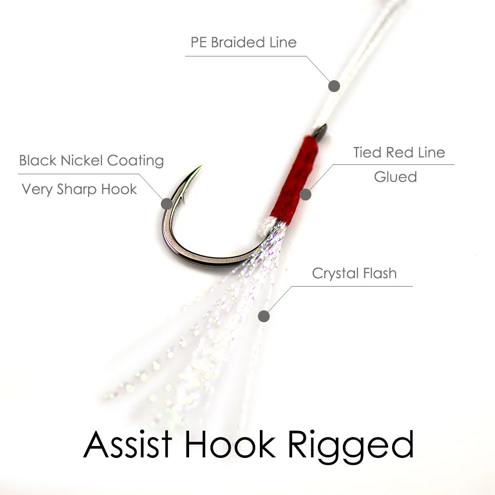 Jig metal con asistente UV – Countbass Sniper para pesca de fondo - imagen 4