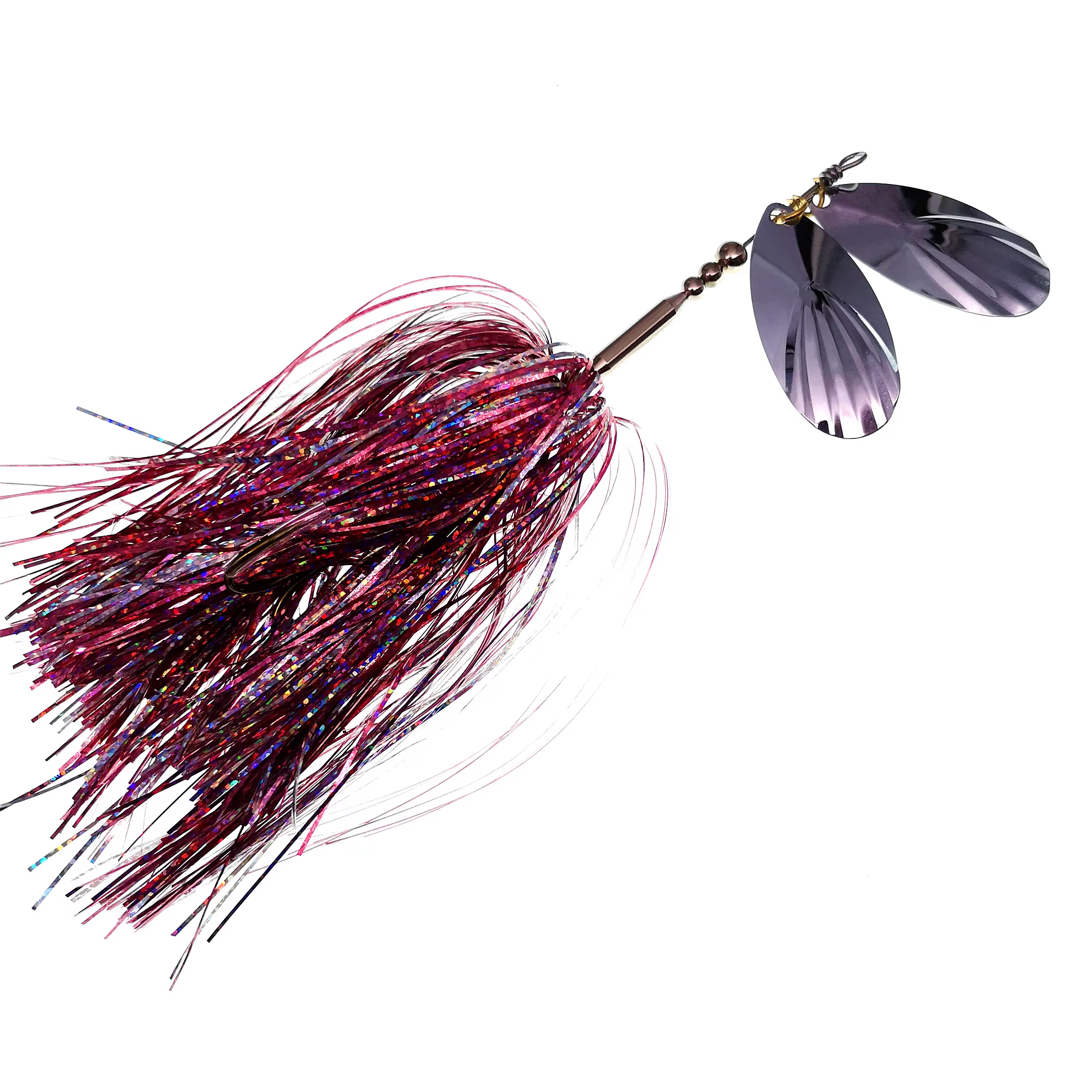 SWOLFY Giratorio de Goma con Lentejuelas – Jig Head Metal