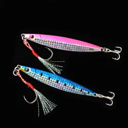 Cuchara Jigging metálica luminosa – Hundimiento lento para mar