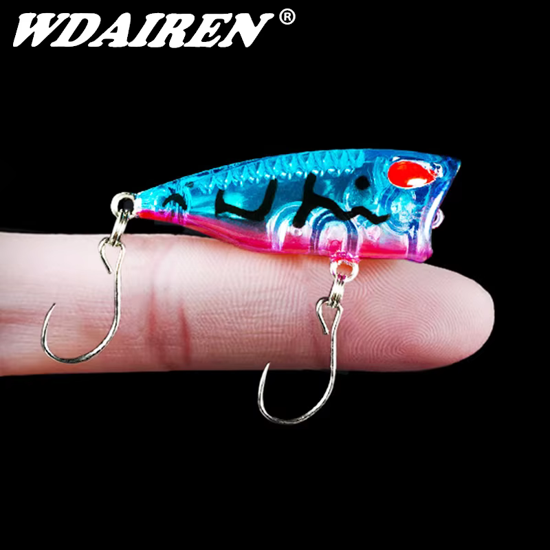 Popper flotante 4 cm – Señuelo de superficie para lubina, trucha y carpa - imagen 4