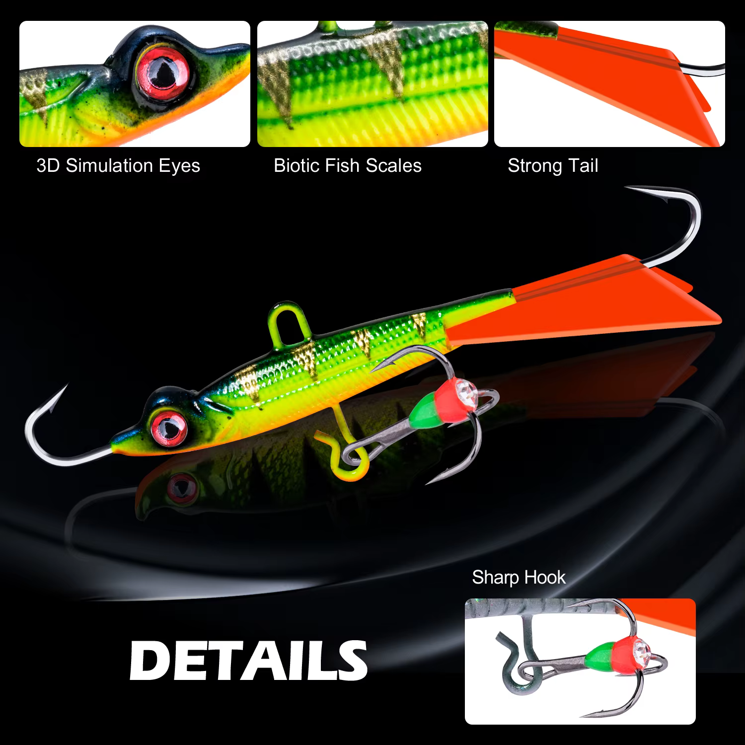 Goture Ice Winter Jig 6,6cm 9,4g – Señuelo equilibrador wobbler - imagen 5