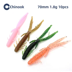 Chinook Señuelo de Camarón Bambú Silicona 70mm