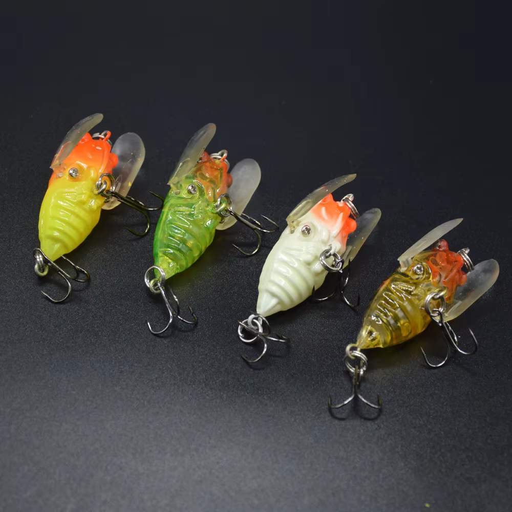 Señuelo duro para pesca en agua dulce - imitación insectos de acción