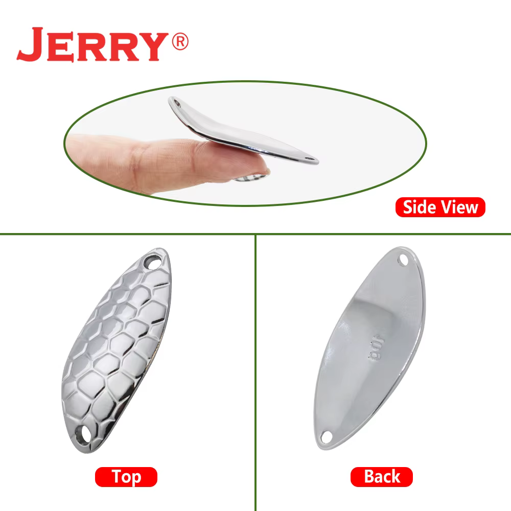 Jerry Cucharas sin pintar para trucha y lucio – Señuelos metálicos