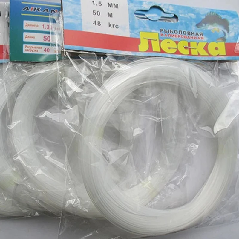 Línea de pesca nailon extra gruesa para mar transparente - imagen 2