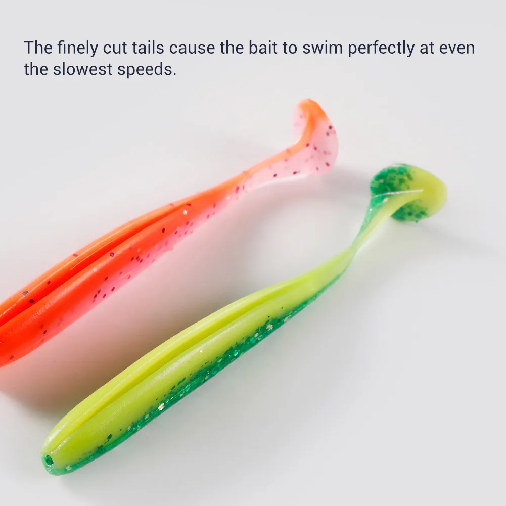 NOEBY Swimbait Vinilo 8cm – Señuelo Brillante para Lubina - imagen 3