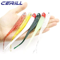 Cerill Shiner 13 cm – Swimbait silicona ojos 3D cola horquilla lucio