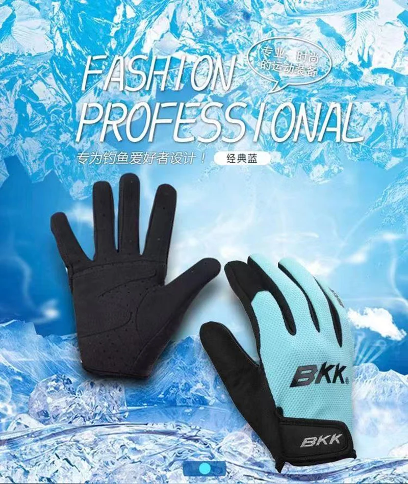 Guantes de pesca antideslizantes con dedos completos para invierno