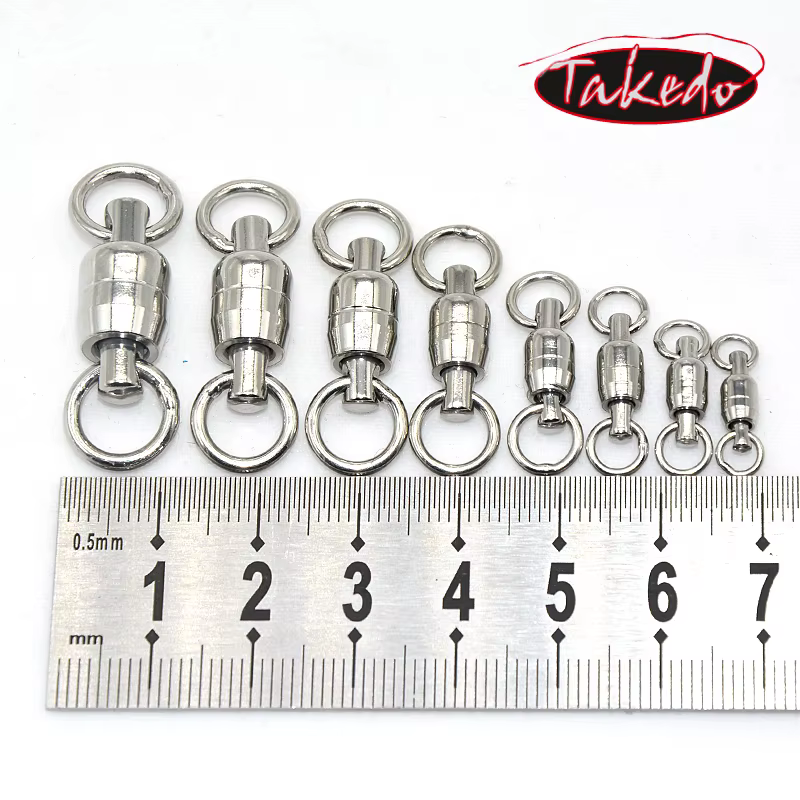 TAKEDO Giratorio Doble Rodamiento Acero Inoxidable 304 – 5.5mm para pesca - imagen 5