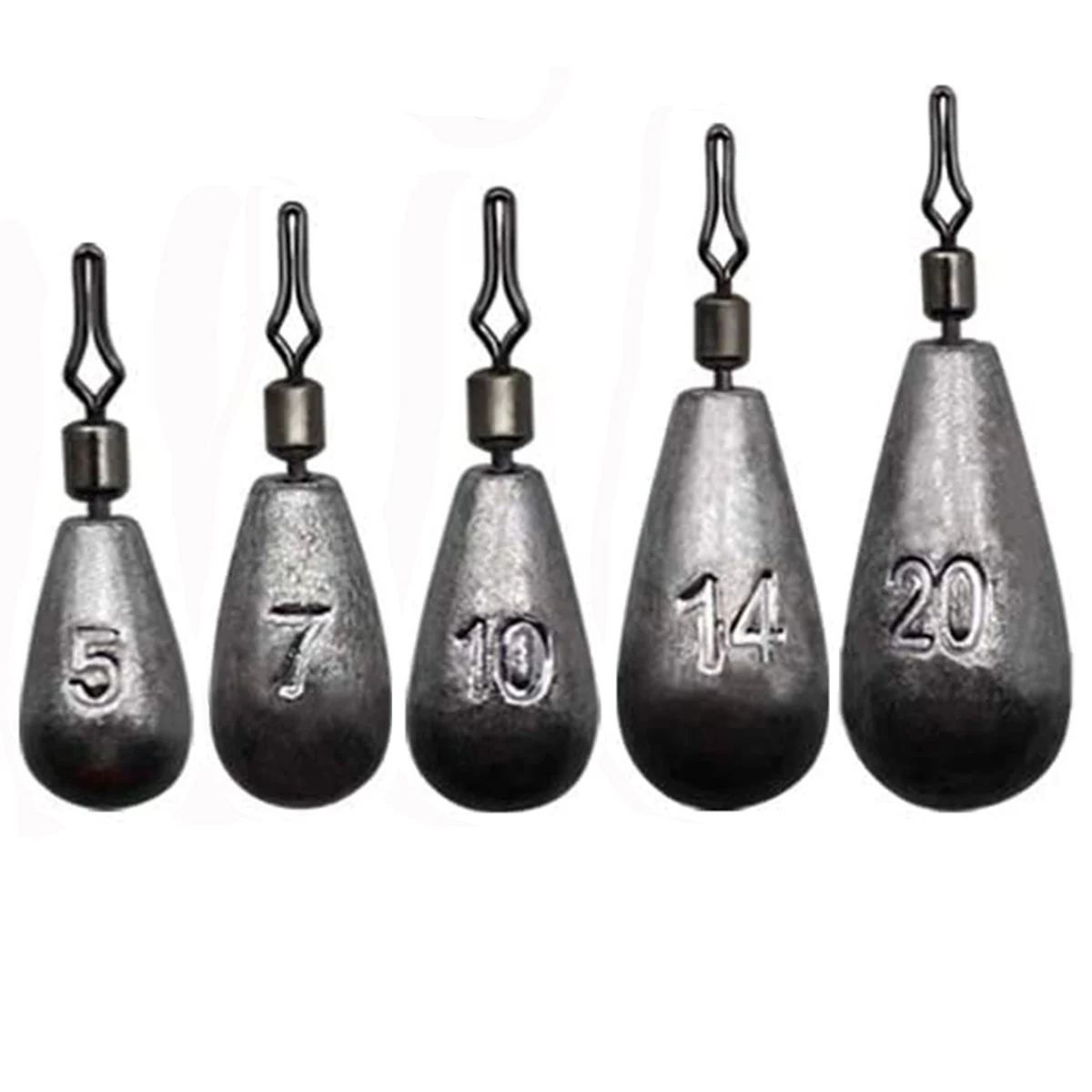 Plomos de lágrima para pesca de fondo, distintos pesos y lances - imagen 4
