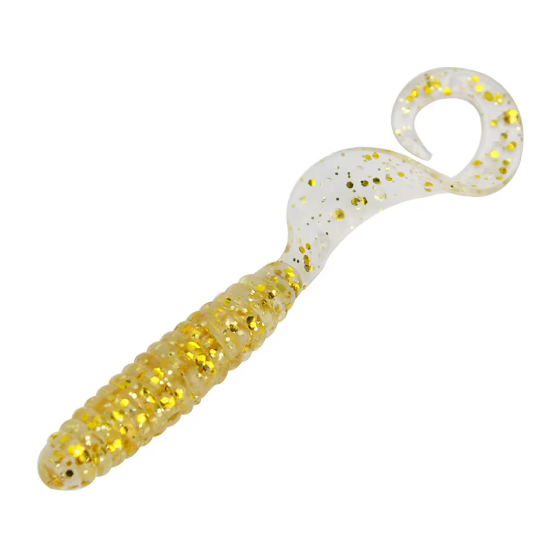 Señuelo blando larva con cola de hoz PVC – gusano artificial - imagen 4