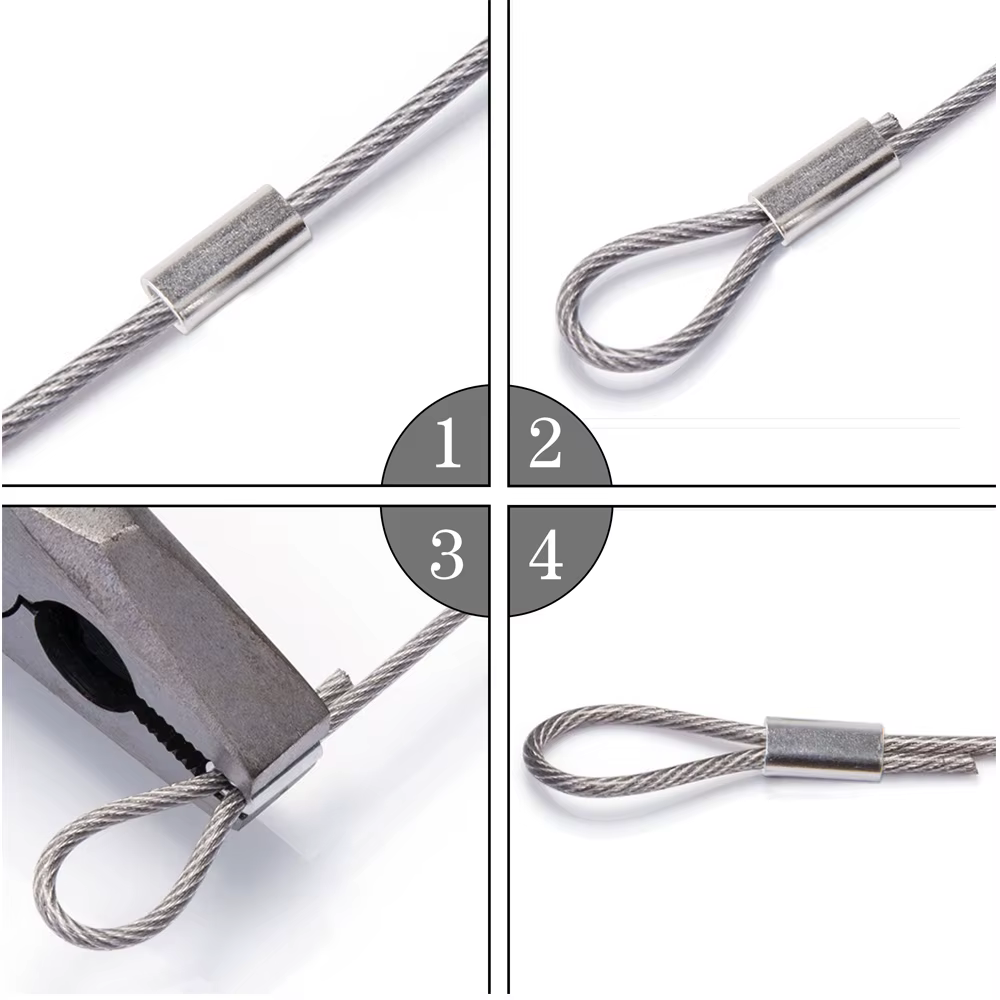 Manguitos crimpado de aluminio - Conectores resistentes línea pesca - imagen 3