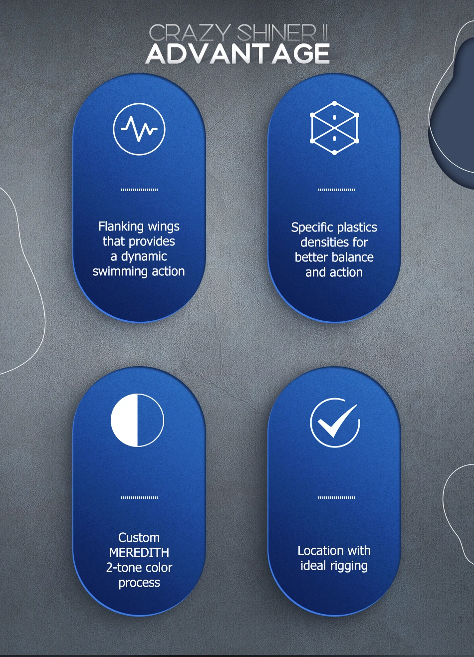 Comparativa de tamaños del señuelo