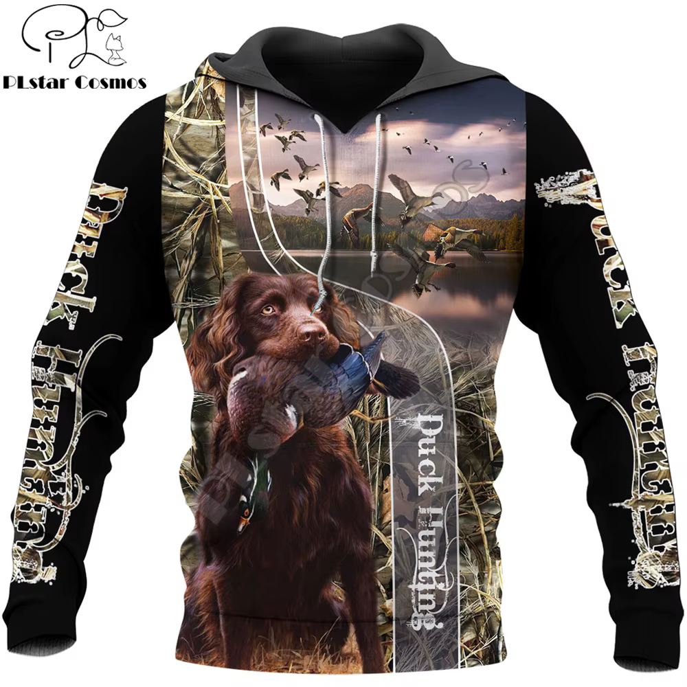 Sudadera 3D pato caza KJ760 – Unisex capucha estampado - imagen 5