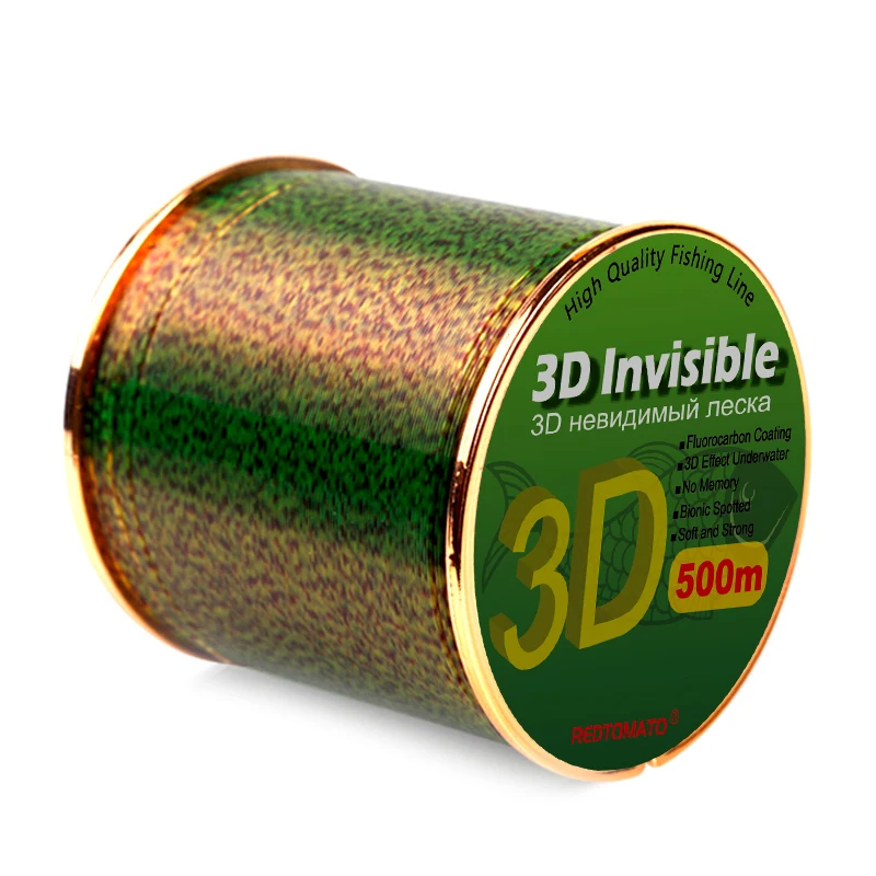 Detalle de las manchas biónicas 3D sobre el sedal