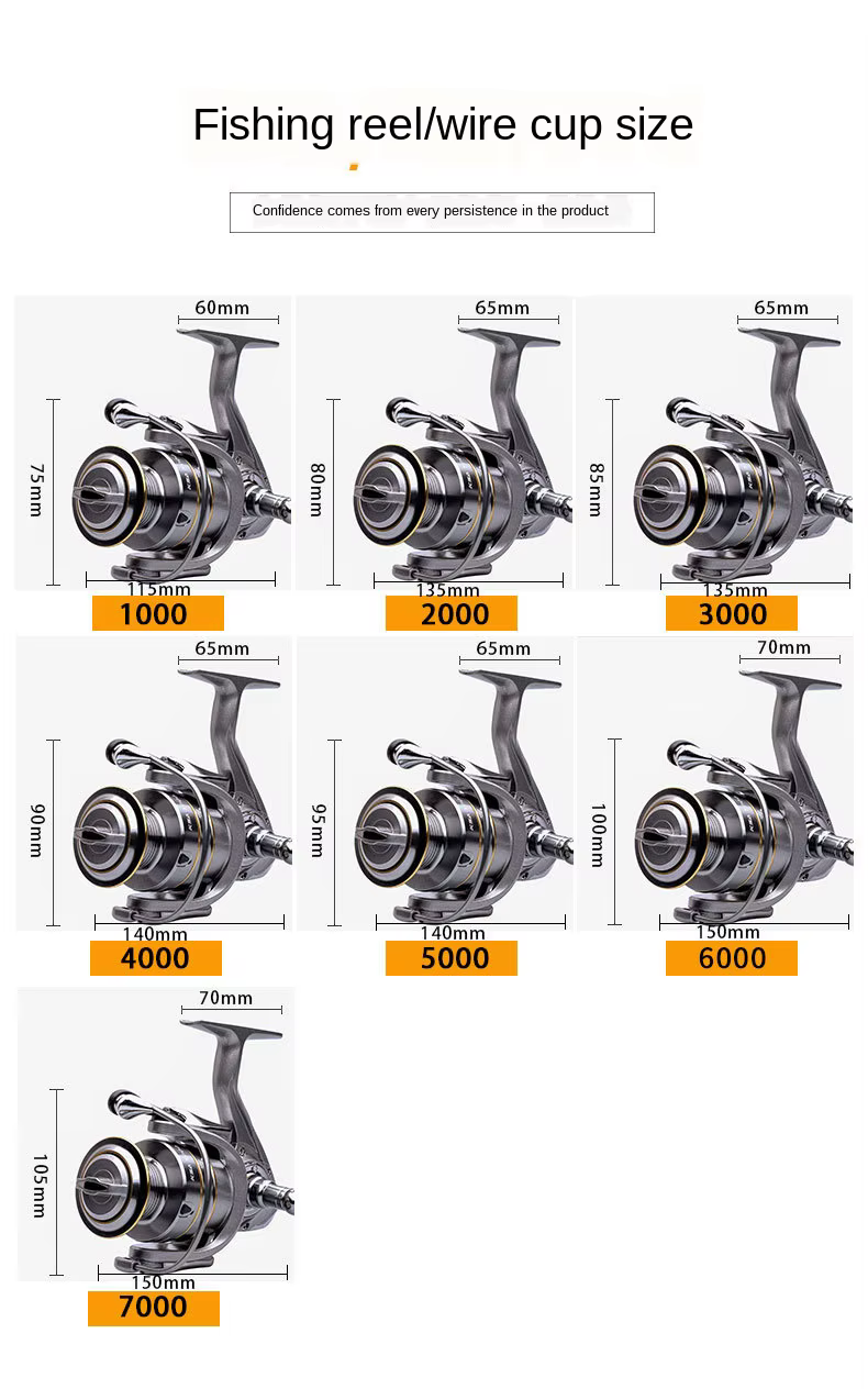 Carrete Spinning Acero Inoxidable – Arrastre hasta 15 kg - imagen 3