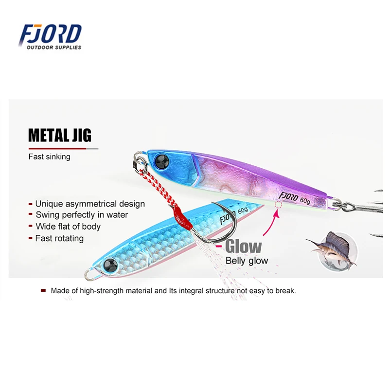 FJORD Plantilla de Metal para lucio y sábalo – Señuelo artificial duro - imagen 4
