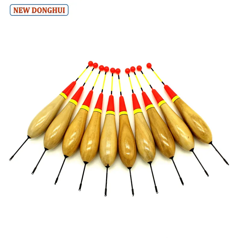 Flotadores Bobber cola larga Agape color madera para flotabilidad - imagen 2