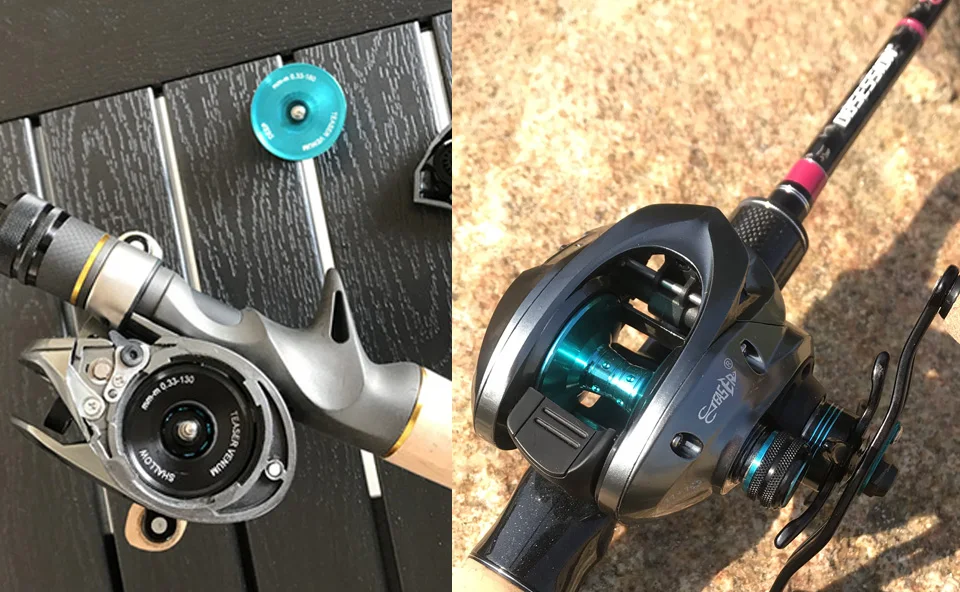 Vista general del carrete TEASER baitcasting ultraligero