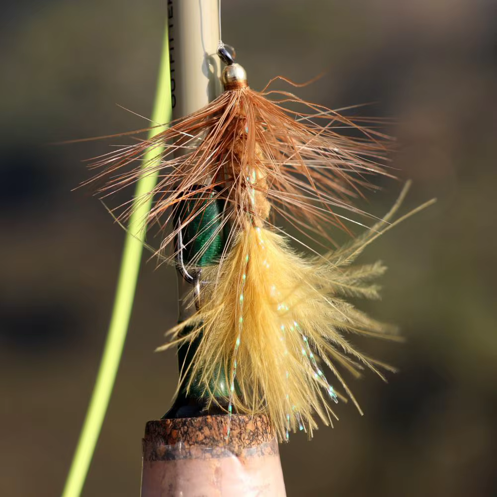 Bimoo Señuelos de mosca con cabeza de latón y patas de goma - imagen 3