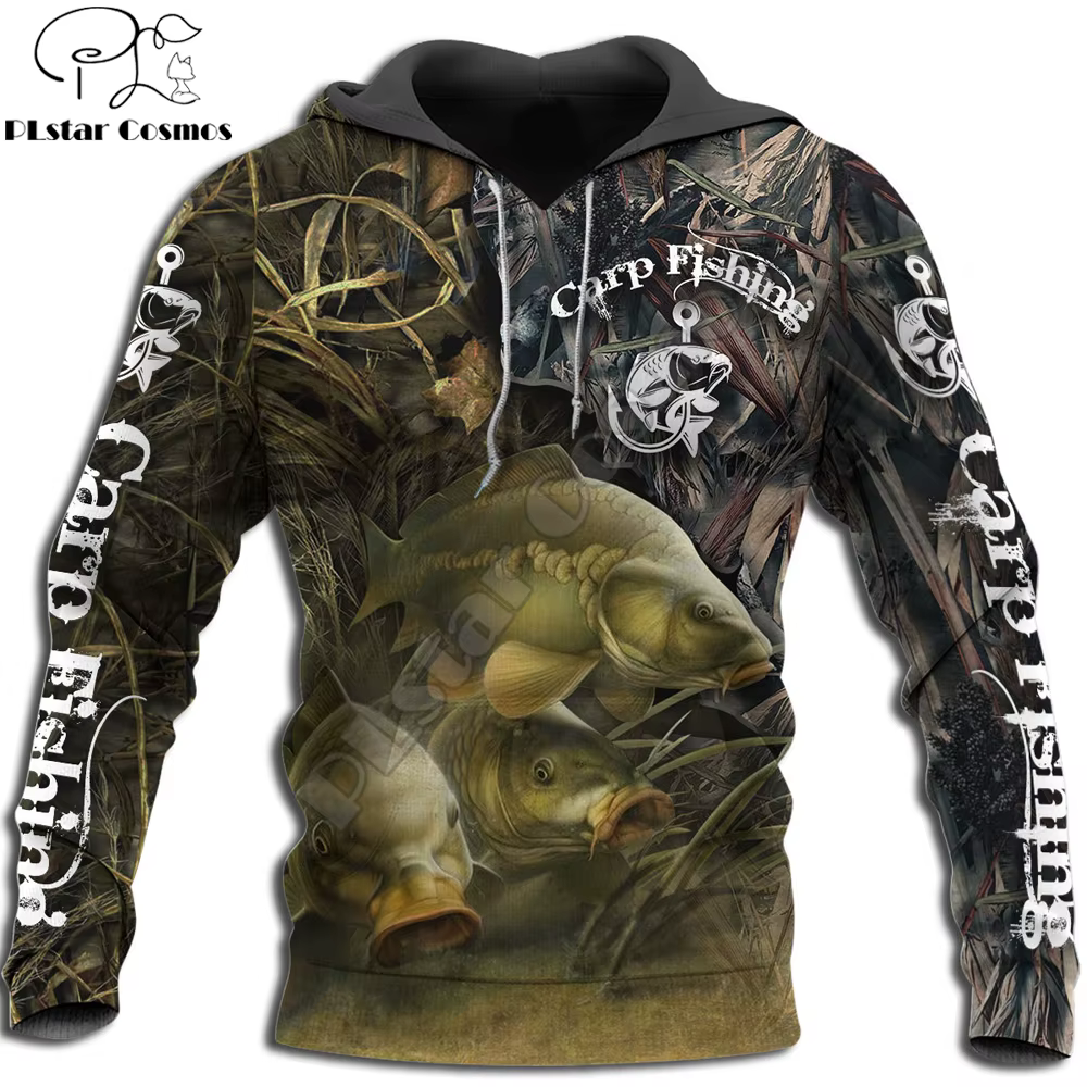 Sudadera carpa con capucha estampada 3D - imagen 4