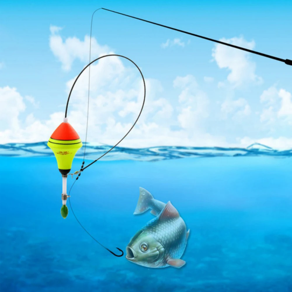 Mecanismo de flotador automático para pesca