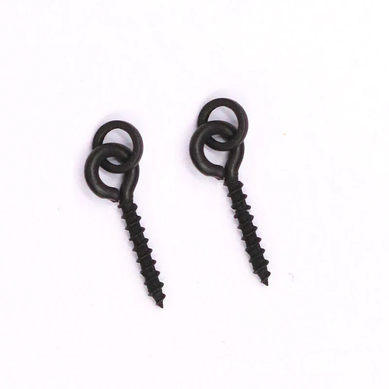Anzuelos de pesca carpa acero inoxidable negro mate con perno bloqueo - imagen 4