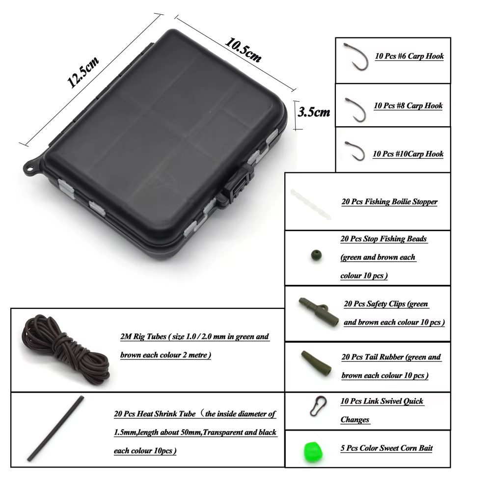 Kit Accesorios Carpa MNFT – Clips, Tubos de Aparejo y Cambios Rápidos - imagen 4