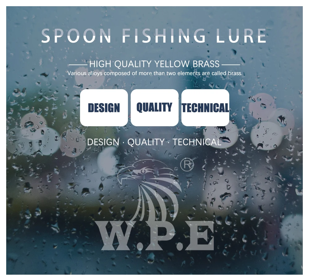 Señuelo W.P.E mostrando su forma de cuchara giratoria