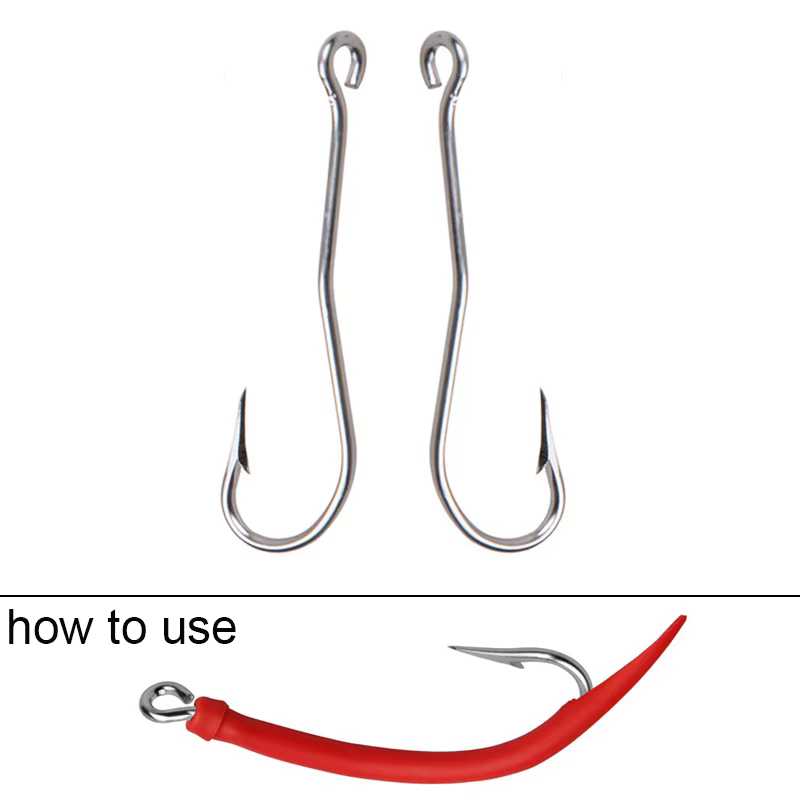 Anzuelo Offset Jigging Acero Inox – Vástago largo para lubina - imagen 5