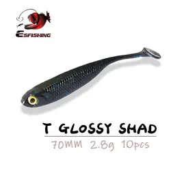 ESFISHING Twister Tail Señuelo Sábalo Brillante Aroma Camarón