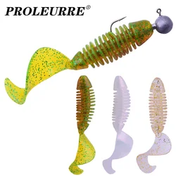 Grub vinilo señuelo de fondo para lubina, trucha y carpa