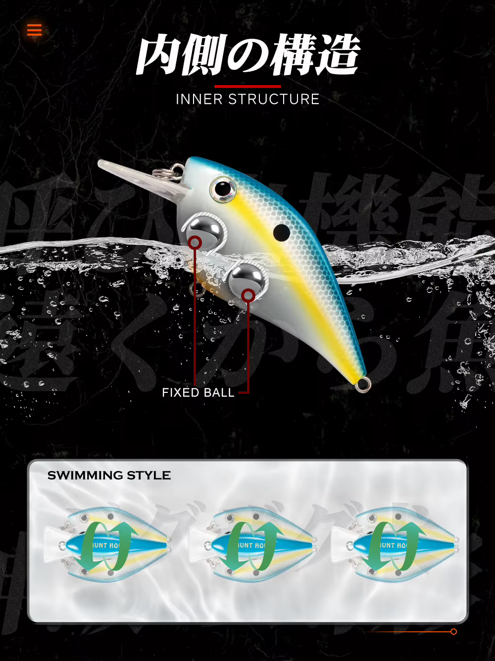 Crankbait flotante Hunthouse de 65 mm