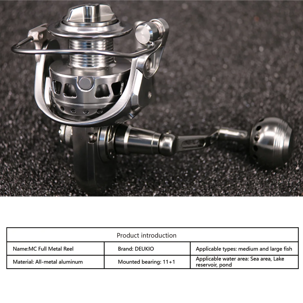 Carrete de pesca cuerpo completo inox con freno de carbono y CNC - imagen 5