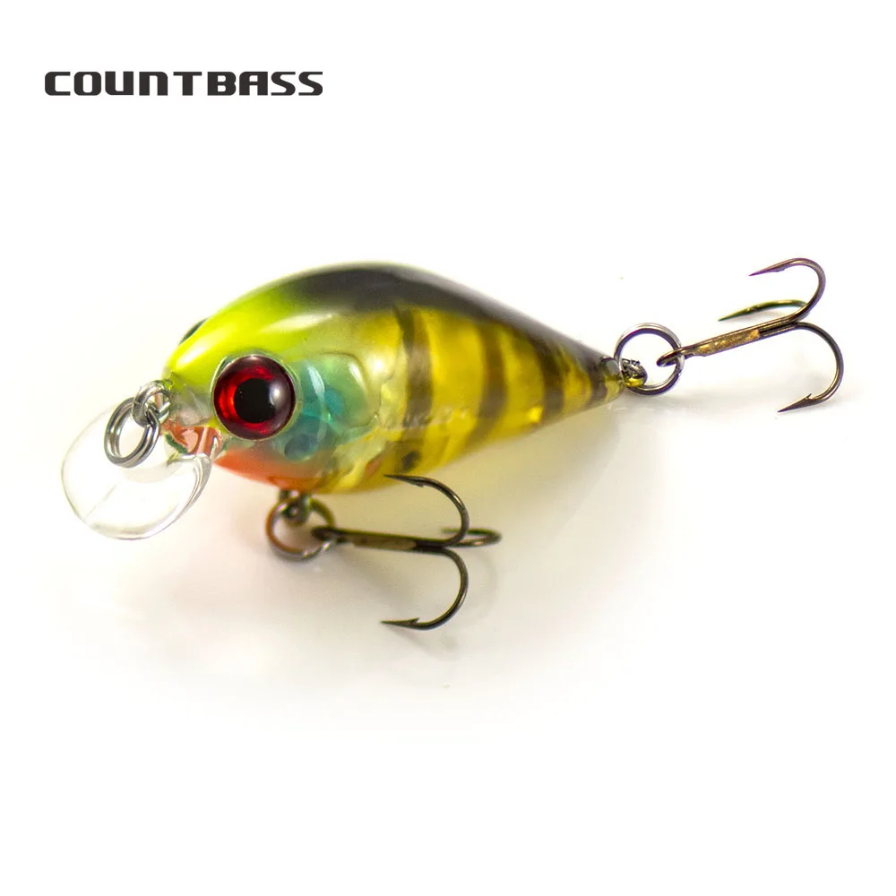 COUNTBASS Crankbait Wobbler cuerpo duro para pesca en agua dulce