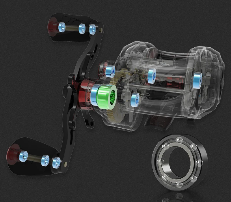 Rodamientos de bolas del carrete