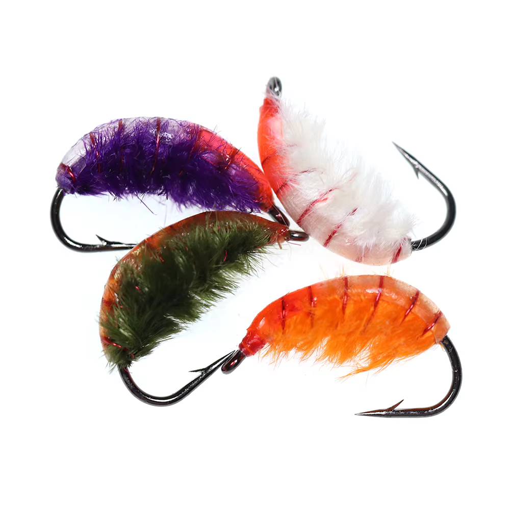 Ninfas Scud Bug ICERIO – Anzuelos con púas para trucha y carpa - imagen 3