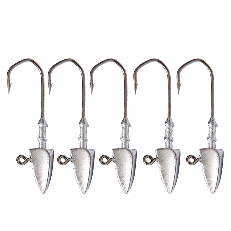 Anzuelos de Cabeza Triangular para Vinilo - Jig Head Pesca Deportiva - imagen 5