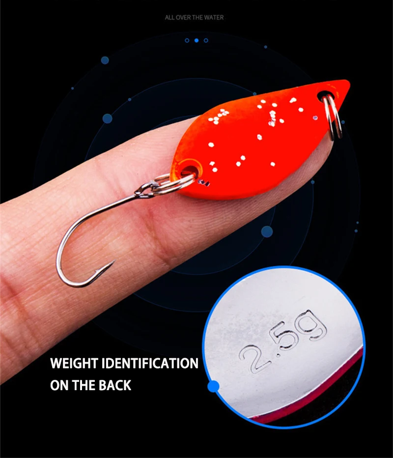 Cucharas X-Fin en acción de pesca