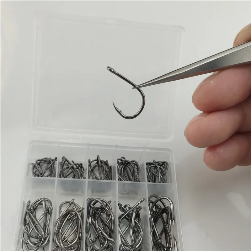 Anzuelo con púas de acero alto carbono para pesca con mosca clásico - imagen 4