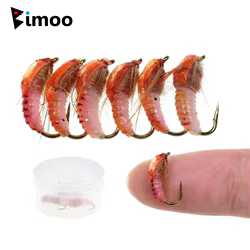 Bimoo Ninfa Scud Fly Bug Talla 12/14 para Trucha – Color Marrón