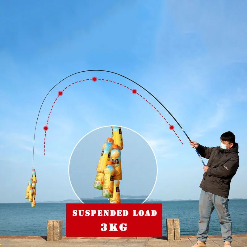 Caña carpa 28 lb súper dura – Vara potente para peces grandes - imagen 2