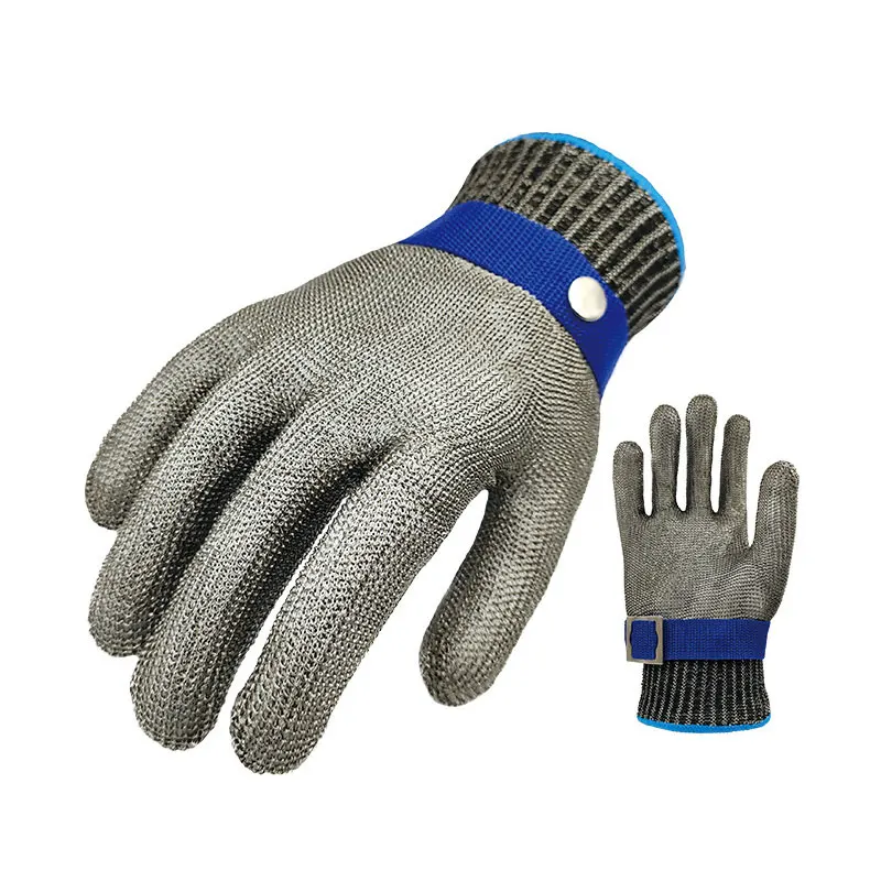 AS Guantes anticorte de malla metálica para pesca - imagen 3
