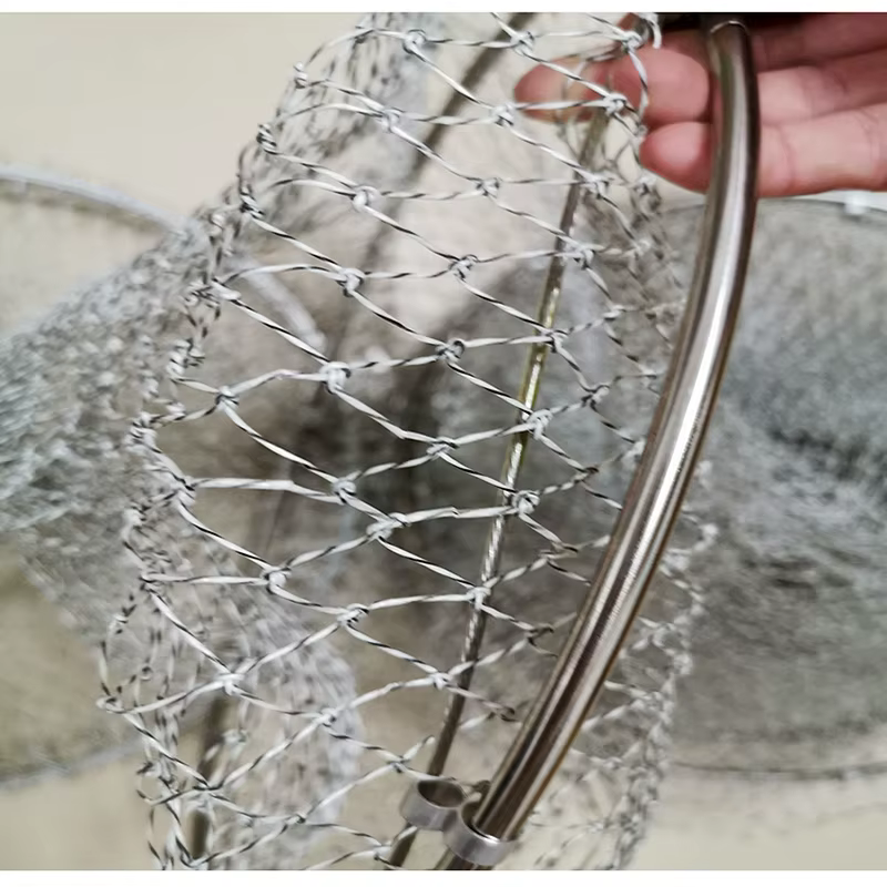 Lawaia jaula de red para pesca, malla pequeña, acero inoxidable - imagen 5