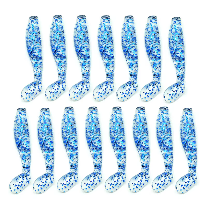 Señuelo blando T-tail de silicona – Cola de pez multicolor - imagen 3
