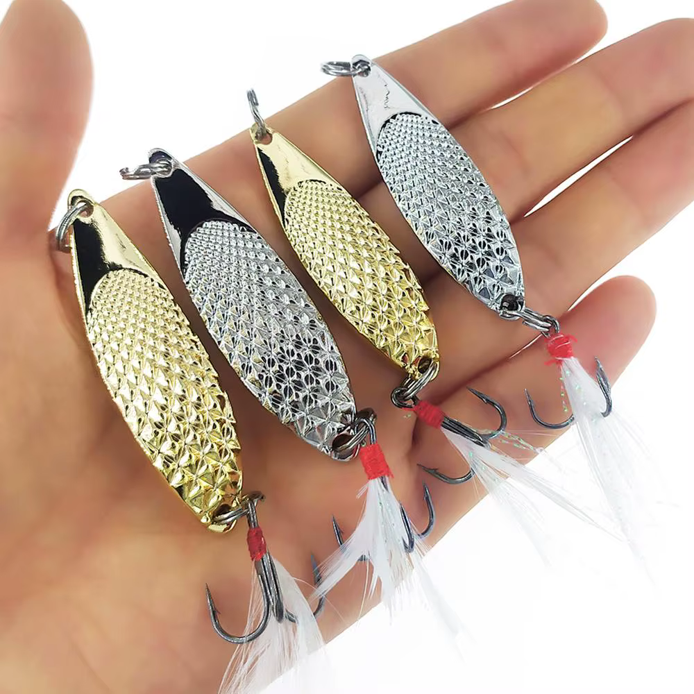 Cucharas Giratorias para Trucha y Lucio – Dorado y Plateado
