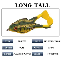 Señuelo Thunder Frog Doble Hélice Flotante 9cm – Biónico Minnow